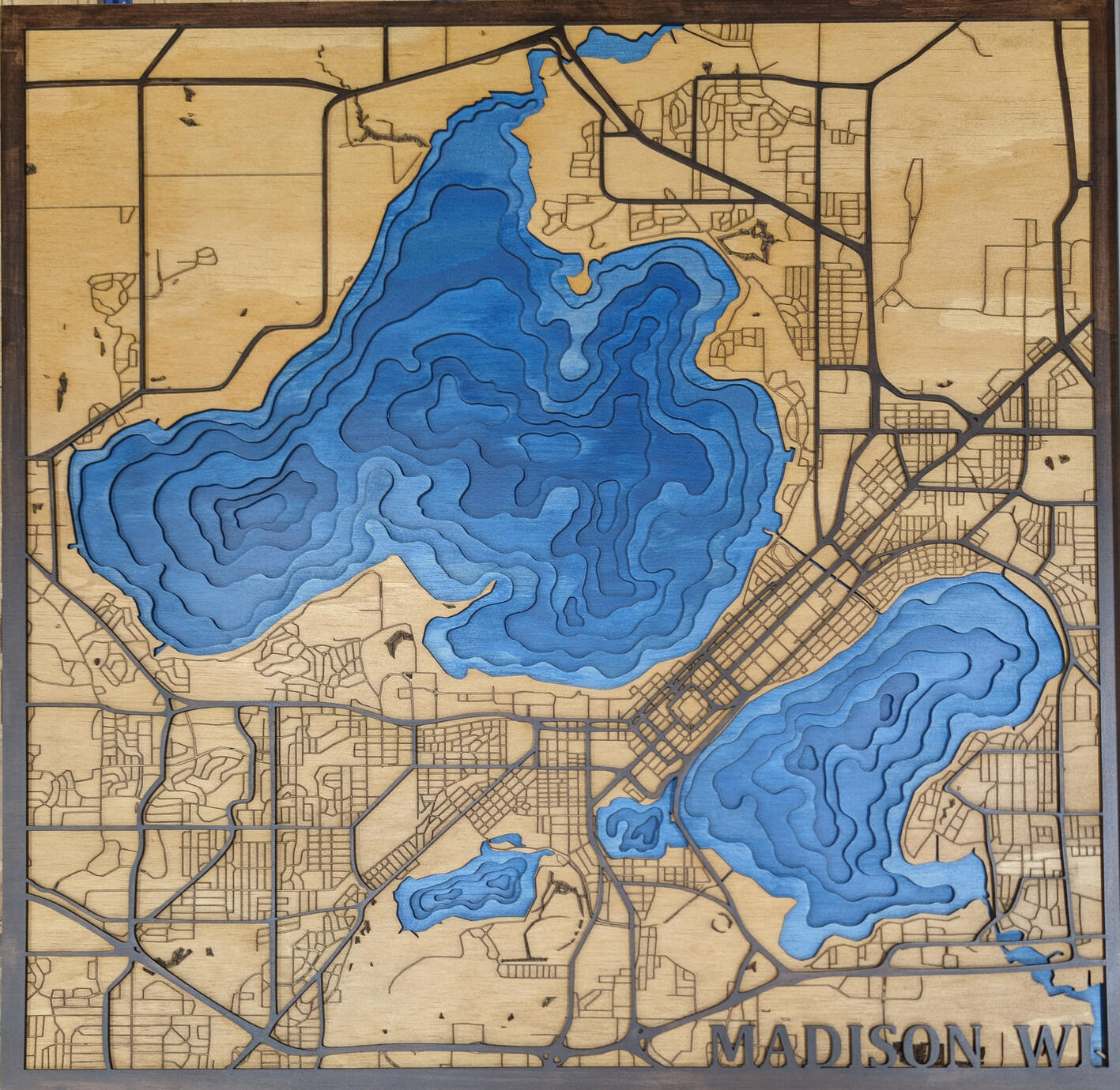 Laser-Cut Maps Anything But Flat